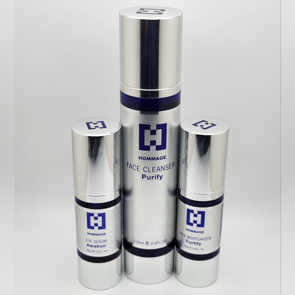 HOMMAGE Essential Face Care Kit NEW Unisex Skincare